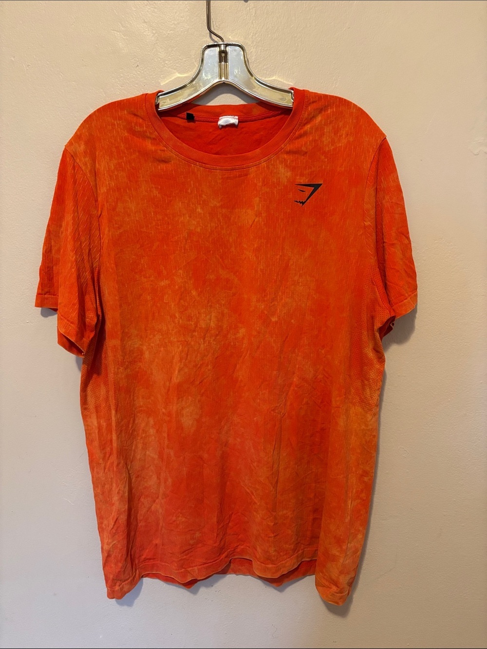 Gymshark Orange Tie-Dye Short Sleeve Tee